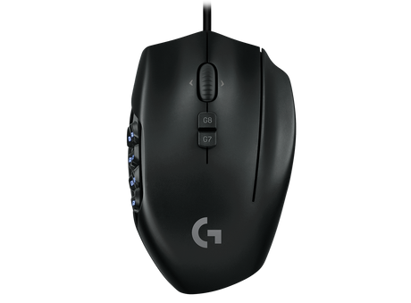 Mouse Gamer Ergonómico Logitech G600, Gaming MMO Alámbrico, 8200 DPI, Negro - 910-003879 FullOffice.com 