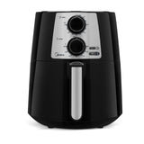 Midea MAF35N2SEB freidora 3.5 L Freidora de aire caliente Negro, Giratorio, Acero inoxidable
