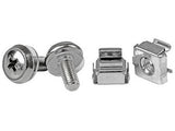 StarTech.com Paquete de 50 Tornillos y Tuercas Enjauladas Cage Nuts M5 para Rack Armario Servidores Rack Tornillo Plata 210 g 50 pieza(s)