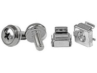 StarTech.com Paquete de 50 Tornillos y Tuercas Enjauladas Cage Nuts M5 para Rack Armario Servidores Rack Tornillo Plata 210 g 50 pieza(s)