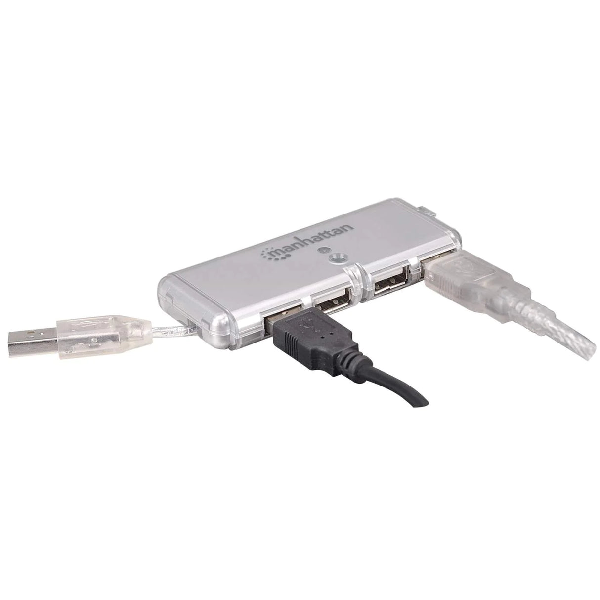 Hub Usb V2.0 4 Puertos Mini Sin Fuente Manhattan