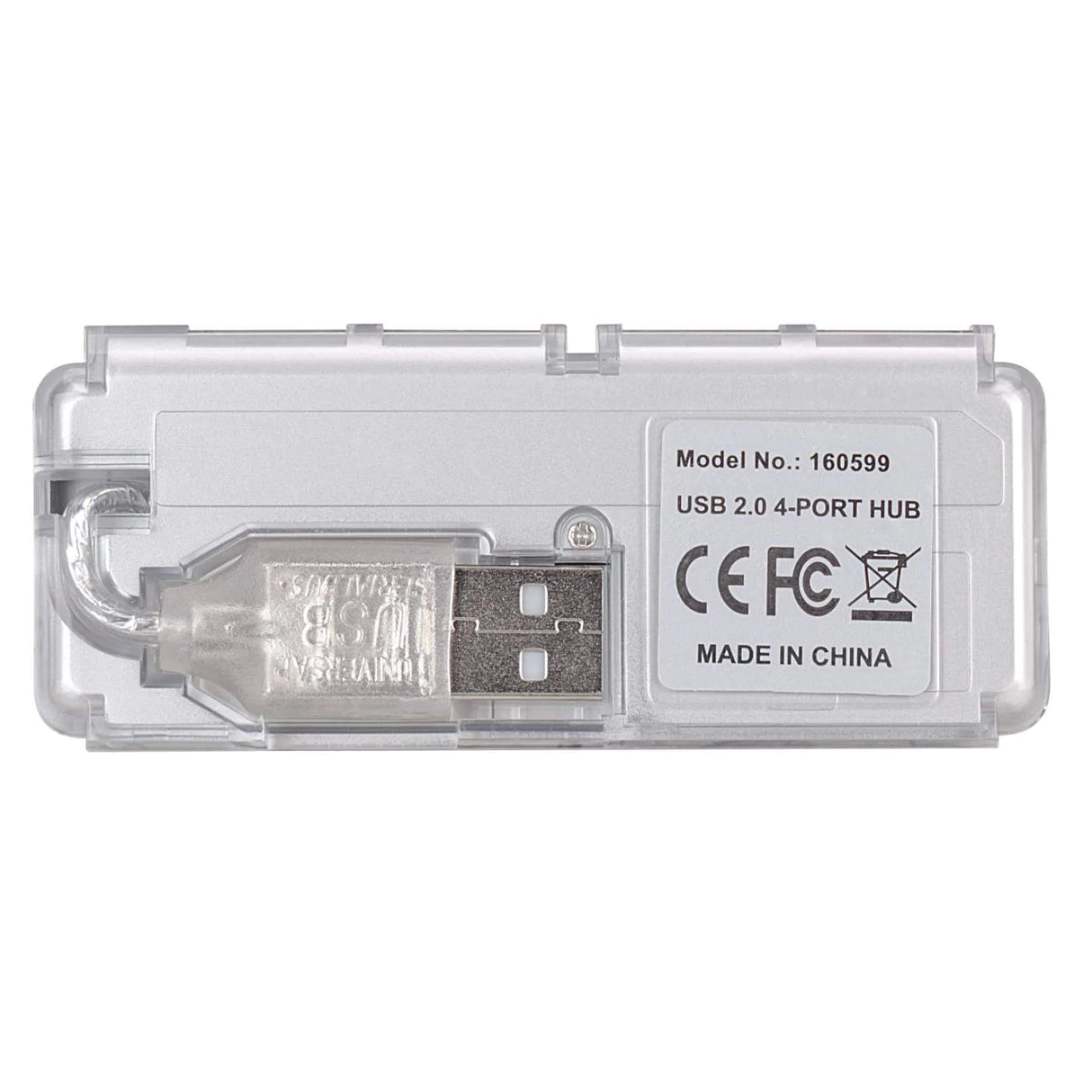 Hub Usb V2.0 4 Puertos Mini Sin Fuente Manhattan