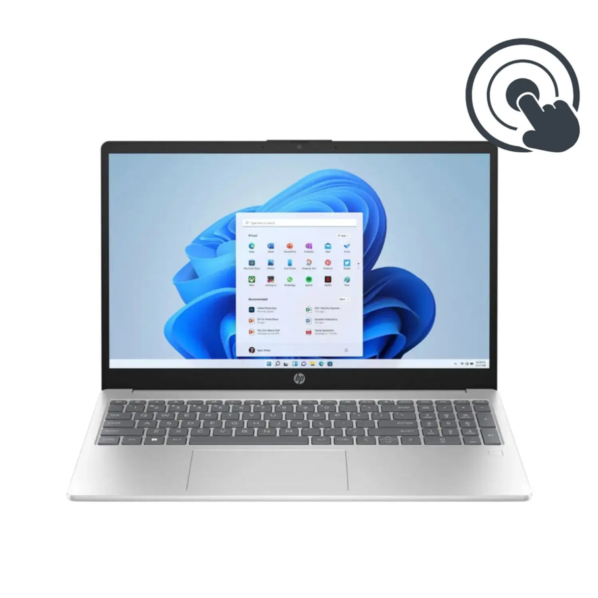 HP 15-FC0047 Ryzen™ 7 7730U 512GB SSD 16GB 15.6" (1920x1080) TOUCHSCREEN WIN11 NATURAL SILVER