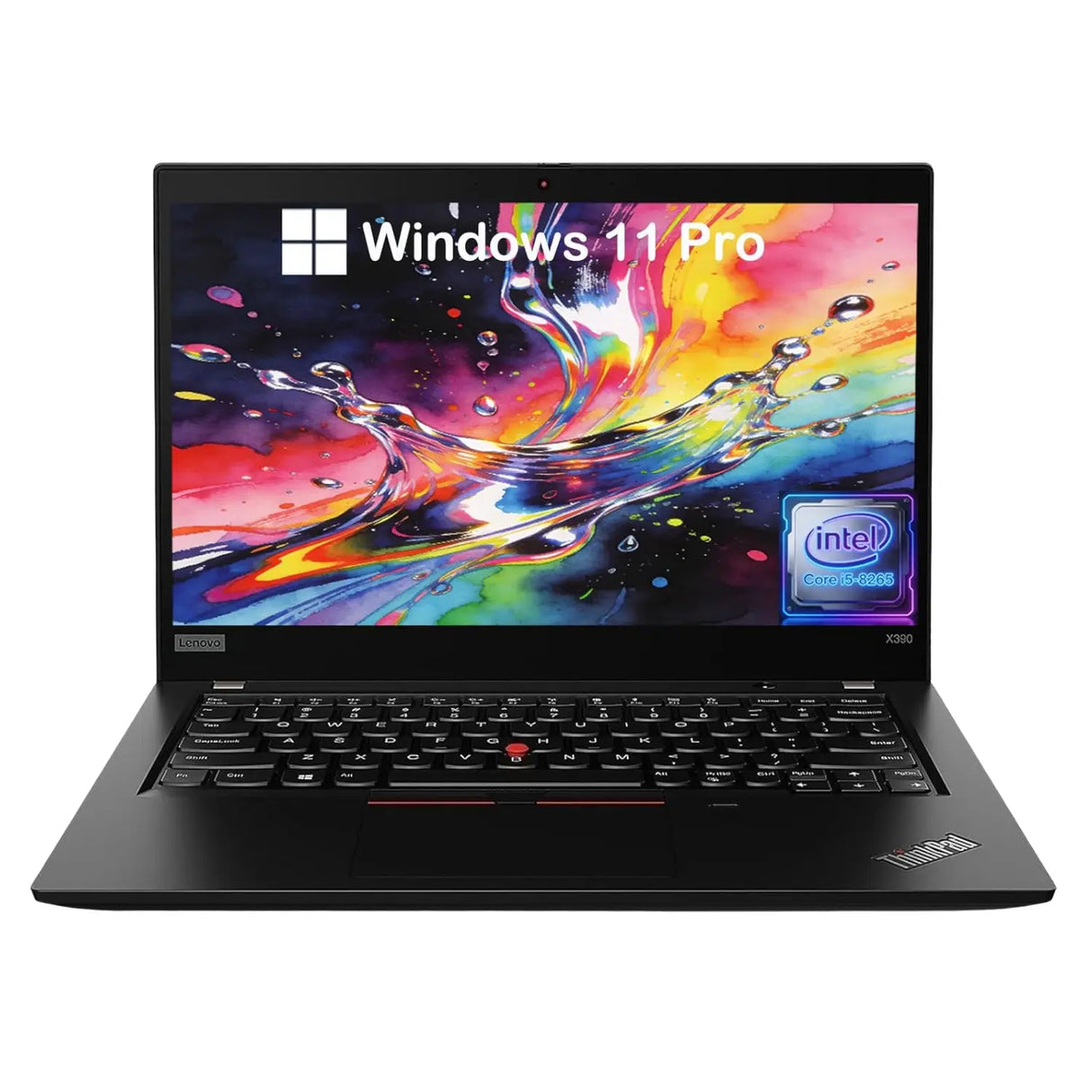 Refurbished - Lenovo Thinkpad X390 13.3" FHD(1920x1080) Business Laptop, Intel Core i5-8365U 1.6GHz, 4.1GHz Max Turbo Frequency, 8GB DDR4 RAM, 256GB SSD, Camera, Windows 11 Pro *Grade A*