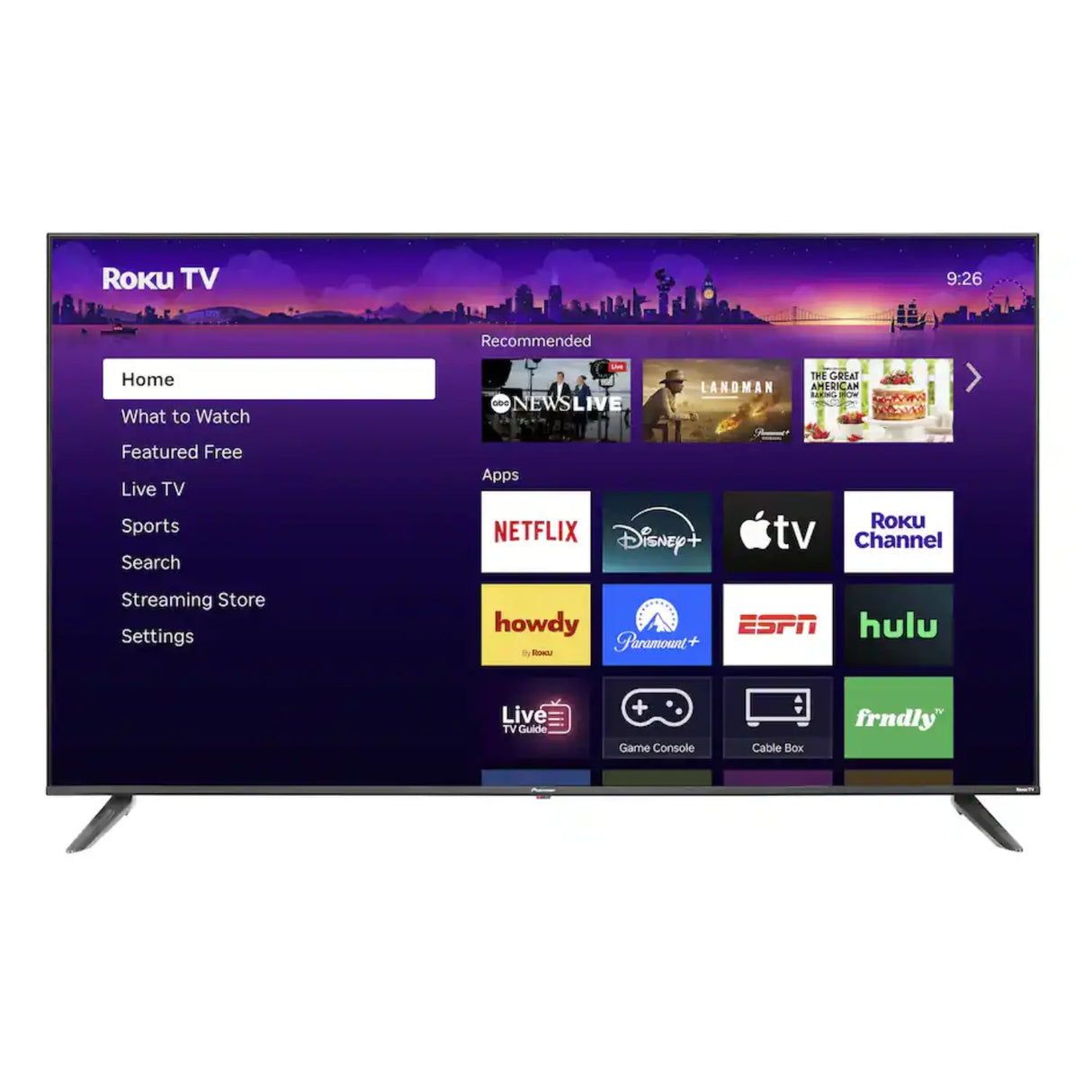 Pioneer - 65" Class LED 4K UHD Smart Roku TV