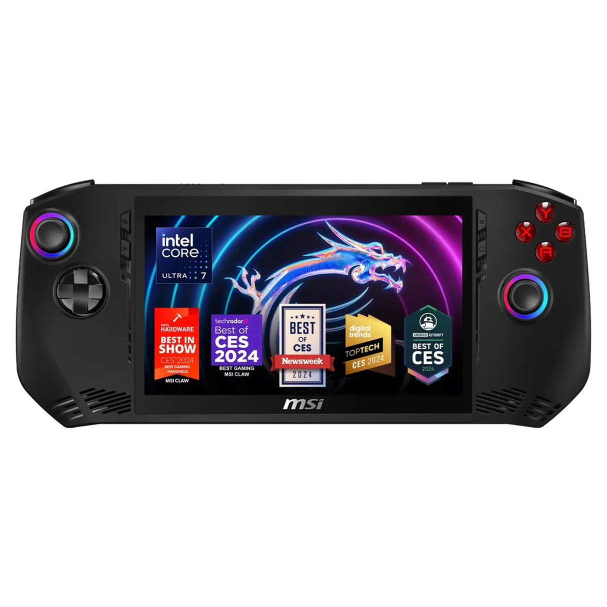 MSI - Claw A1M 7" 120Hz FHD 1080P Gaming Handheld-Intel core CU7 155H-Intel Arc-16GB-512GBSSD - Black (Ultra 7)