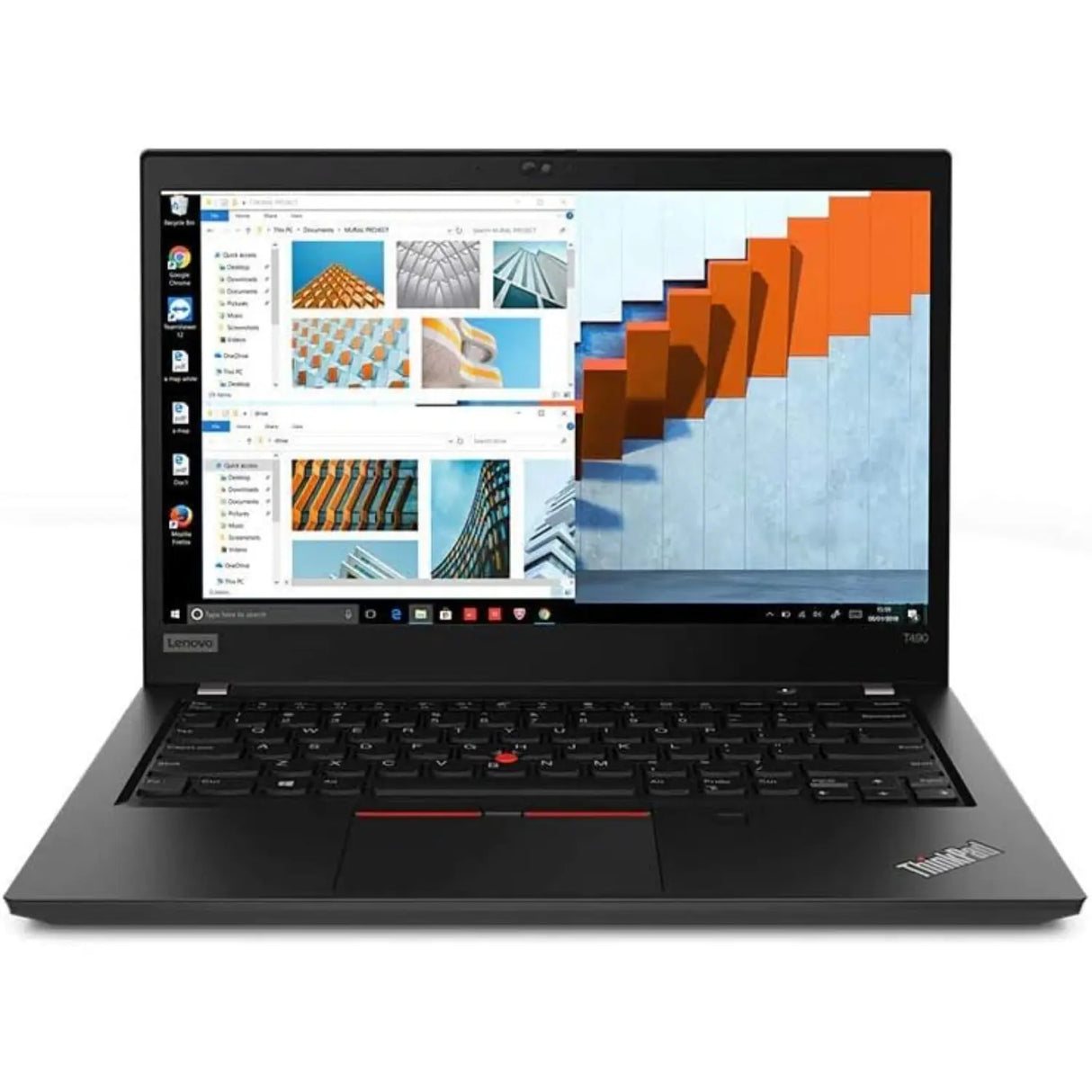 Refurbished - Lenovo ThinkPad T490, 14.0" FHD 1920x1080 IPS, Intel Core i5-8365U Processor, 8GB RAM, 256GB SSD, Win10Pro, Fingerprint Reader Business Laptop *Grade A*