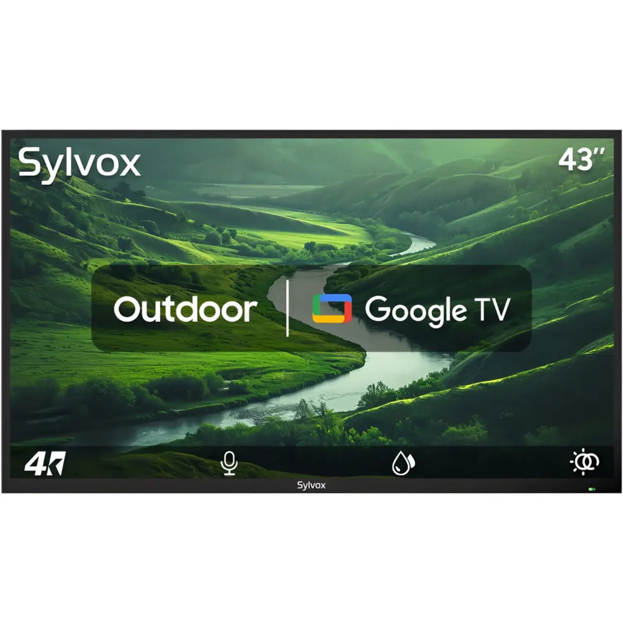 Patio 43" Partial sun outdoor TV  Google TV, 700nit