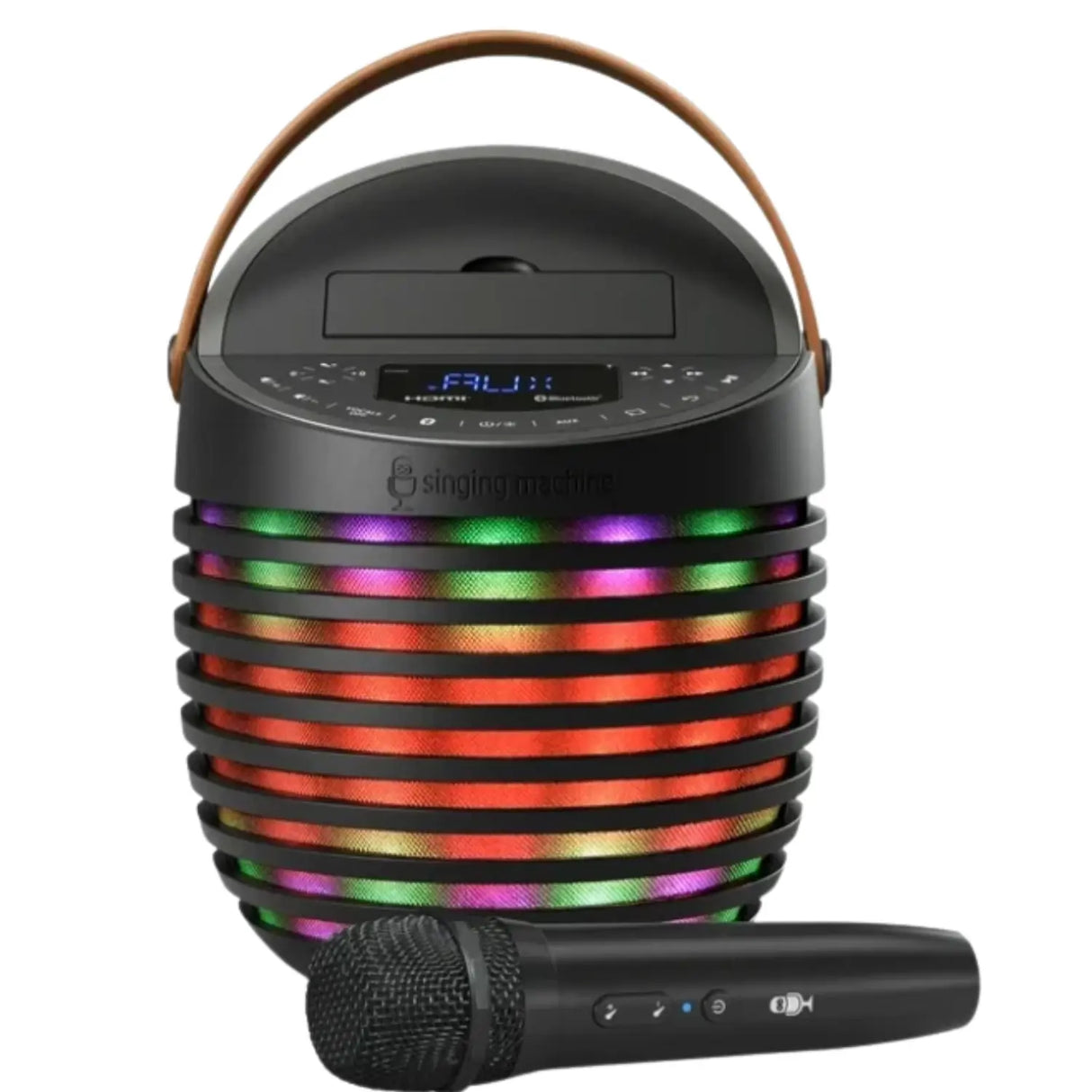 Singing Machine SingCast One, Portable Bluetooth® system  with light show