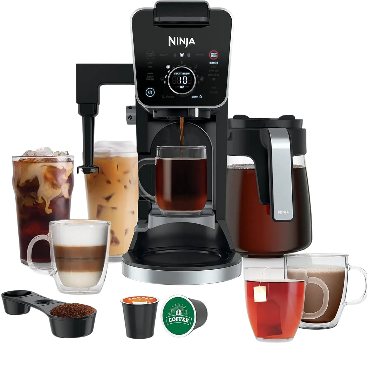 Ninja DualBrew Pro Specialty Coffee System (Single-Serve, Pod, and 12-Cup Drip – Canadian Version)