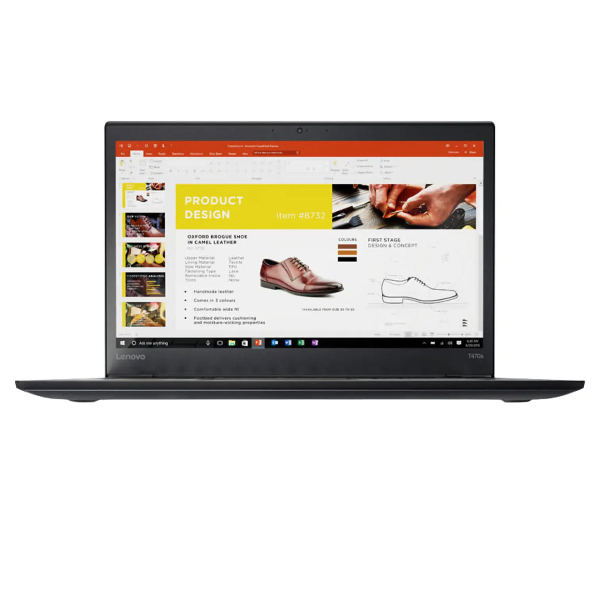Refurbished - Lenovo Thinkpad T470s Intel Core i5-7200U 2.8Ghz / 14-inch FHD Display 8GB DDR4 RAM, 256GB SSD, Webcam, HDMI, 802.11AC, Windows 11 Pro, Backlit English/Spanish Keyboard *Grade A*