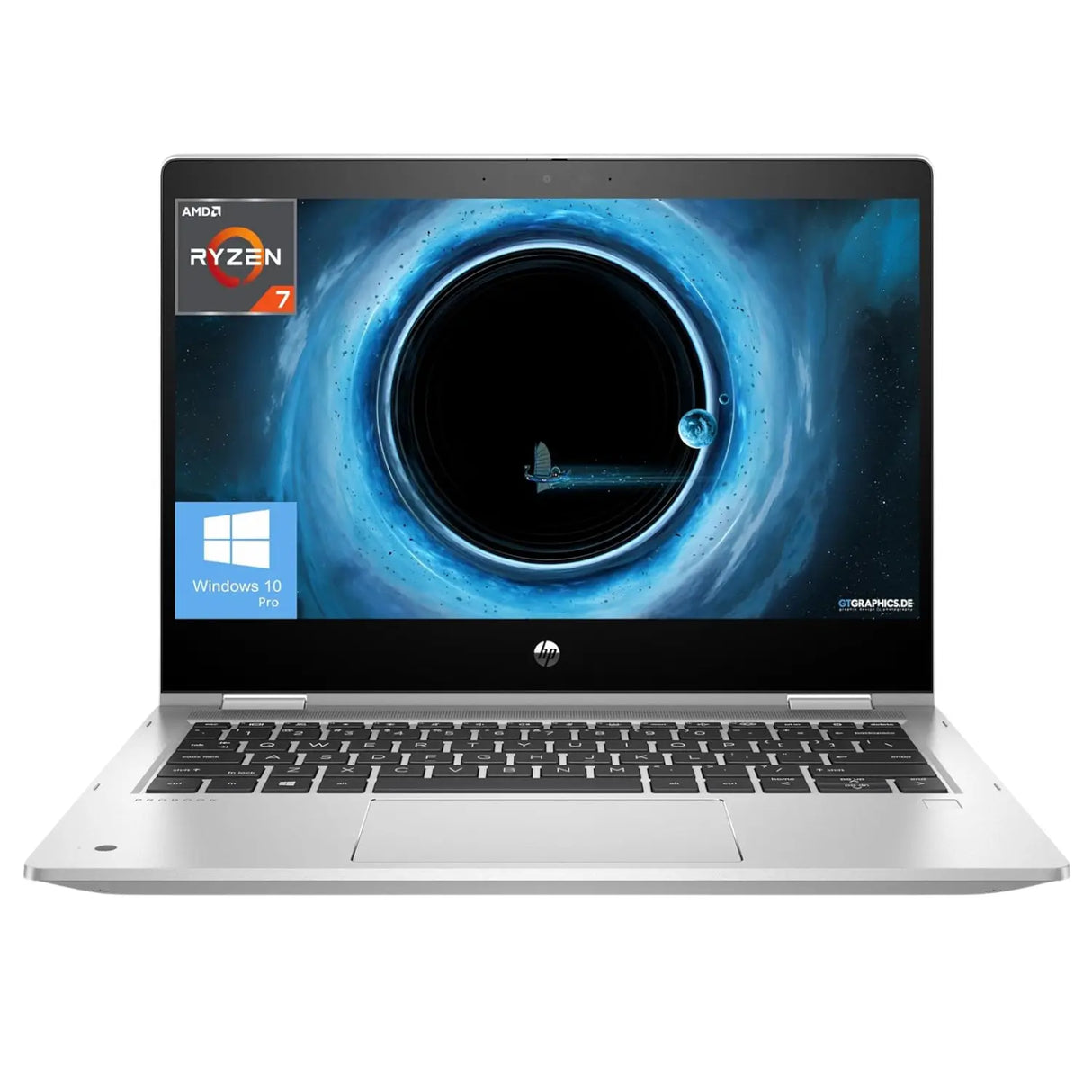 Refurbished - HP 13.3" 2in1 ProBook x360 435 G7 | 1920x1080 Touchscreen | AMD Ryzen 7 PRO 4750U with Radeon Graphics | 16 GB DDR4 | | 512 GB SSD NVMe | | | Microsoft Windows 11 Pro | SILVER | BL PVCY | CAM, FPR *Grade A*