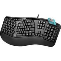 Adesso AKB-150SB-TAA teclado Médico USB QWERTY Inglés de EE. UU. Negro