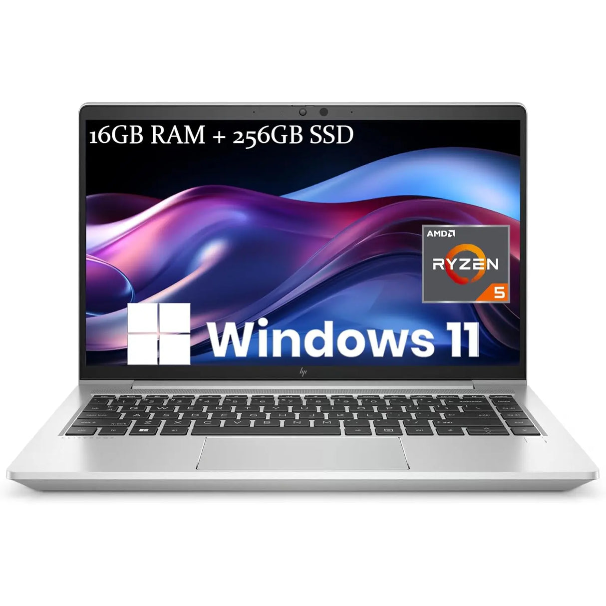 Refurbished - HP 14" EliteBook 645 G9 Notebook PC | 1920x1080 | AMD Ryzen 5 PRO 5675U with Radeon Graphics | 16 GB DDR4 | 256GB SSD | Microsoft Windows 11 Pro | Webcam | SILVER  *Grade A/B*
