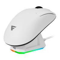 Game Factor Mouse MOW800 WH, Inalámbrico 2.4G+BT, 26,000 DPI, RGB