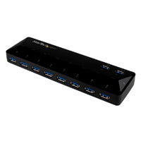 Concentrador USB 3.0 de 10 Puertos con Carga y Sincronización, 2 Puertos de 1.5A