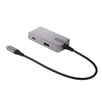 StarTech.com Adaptador USB-C a HDMI 2.0 4K 60Hz, 3 Puertos 10Gbps, PD 100W