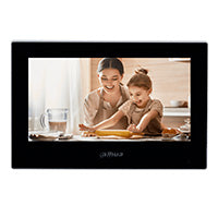 Monitor IP táctil de 7" Dahua VTH2621G-P, PoE estándar, 6 E/S de alarma, H.265.