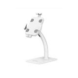 Manhattan Soporte tipo quiosco de sobremesa antirrobo para tablet e iPad, universal, rotación 360°, inclinación +20° a −110°, bloqueable, para tablets de 7,9" a 11", color blanco soportes Tablet/UMPC Interior Plástico, Acero Blanco