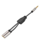 Manhattan Adaptador de Auriculares en “Y” de un Plug a 2 salidas 3.5 mm Cable 0,15 m 3,5mm Macho 2 x 3.5mm