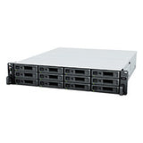 Synology RackStation RS2423+ servidor NAS o de almacenamiento Bastidor (2U) Ryzen Embedded V1780B 8 GB DDR4 0 TB DiskStation Manager Negro, Gris