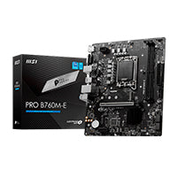 MSI PRO B760M-E, 14A/13A/12A Gen, 2X DDR5 4800, 4X USB 3.2, HDMI
