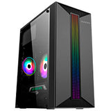 Quaroni QCMT-09 carcasa de ordenador Torre Negro 500 W