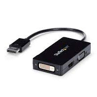 StarTech.com Adaptador Video DisplayPort a VGA DVI HDMI 1080P 1920x1200, 3 en 1