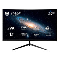 BR-942980 - Monitor Balam Rush 27 VA Andromeda MAG27Y FHD Negro Curvo 1ms 180Hz 1xHDMI 1xDP 1xUSB C Botones