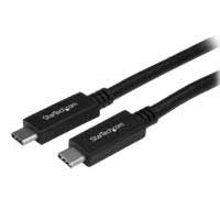 Cable StarTech USB315CC1M USB-C 1m, Transferencia 10Gbps, Carga Rápida 100W.
