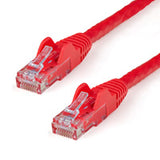 StarTech.com Cable de Red Gigabit Ethernet 15m UTP Patch Cat6 Cat 6 RJ45 Snagless Sin Enganches - Rojo Cable Rojo 15 m Cat6 U/UTP (UTP)