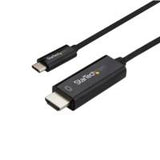 StarTech.com Cable de 1m USB C a HDMI - Cable Adaptador de Vídeo USB Tipo C a HDMI 2.0 4K de 60Hz - Compatible con Thunderbolt 3 - Portátil a Monitor HDMI - Modo Alt DP 1.2 HBR2 - Negro Cable Derecho Derecho 1 m USB Tipo C