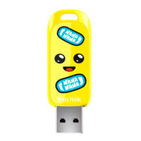 SanDisk Memoria 128GB USB 3.2 Fortnite Drive, Velocidad 200MB/s, Edición Banano
