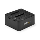 StarTech.com Docking Station USB 3.0 de 2 Bahías SATA de 2,5 o 3,5 Pulgadas para SSD o Disco Duro Base de Conexión para Unidades de Disco