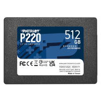 Patriot Unidad de Estado Sólido P220 512GB 2.5" SATA, Lectura 550MB/s, Escritura 500MB/s, 7mm