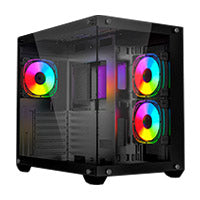 Ocelot Gaming Gabinete A-Cube 1, ATX/M-ATX/ITX, 3 Ventiladores, Enfriamiento 360mm