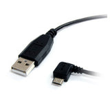 StarTech.com Cable de 1,8m USB A a Micro USB B Acodado a la Izquierda Cable USB 2.0 USB A Micro-USB B Macho/Macho