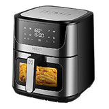 Mirati MFA12 freidora Sencillo 8 L Independiente 1500 W Freidora de aire caliente Negro, Plata