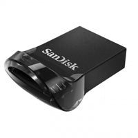 SanDisk Ultra Fit unidad flash USB 128 GB USB tipo A 3.2 Gen 1 (3.1 Gen 1) Negro, 130 MB/s, Sin tapa
