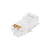 Ghia GCN-004 conector RJ45 Transparente, Macho, Derecho, 100 pieza(s) | Conectores