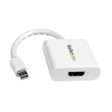 StarTech.com Adaptador Conversor de Vídeo Mini DisplayPort DP a HDMI - 1920x1200 - Pasivo - Blanco Cable Derecho Derecho 0,12 m Mini-DisplayPort