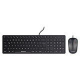 Quaroni KAQ01 teclado Ratón incluido Universal USB QWERTY Español Negro, Alámbrico, Interruptor de membrana