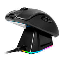 Game Factor Mouse MOW800 BK, Inalámbrico 2.4G+BT, 26,000 DPI, RGB