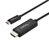 StarTech.com Cable de 3m USB C a HDMI - Cable Adaptador de Vídeo USB Tipo C a HDMI 2.0 4K de 60Hz - Compatible con Thunderbolt 3 - Portátil a Monitor HDMI - Modo Alt DP 1.2 HBR2 - Negro Cable Derecho Derecho 3 m USB Tipo C