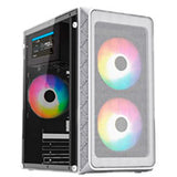 Acteck Doom Pro Mesh GI730M Mini Tower Blanco 600 W, Micro ATX, Mini-ITX, Metal