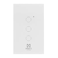Mirati Apagador Inteligente M3SI2, 3 Apagadores Touch, WiFi 2.4GHz, Bluetooth, Compatible con Android e iOS