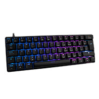 Balam Rush Teclado Gamer GK550, Mecánico, 62 Teclas, Iluminación RGB, USB