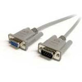 StarTech.com Cable Alargador de 1,8m de Extensión DB9 Serie RS232 EGA Macho a Hembra - Extensor Gris Cable Gris 1,8 m DB-9 DB-9