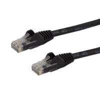 StarTech.com Cable de Red Ethernet Snagless Sin Enganches Cat 6 Cat6 Gigabit 5m - Negro Cable Negro 5 m Cat6 U/UTP (UTP)