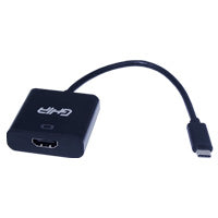 Ghia ADAP-12 adaptador de cable de vídeo USB Tipo C HDMI tipo A (Estándar) Negro